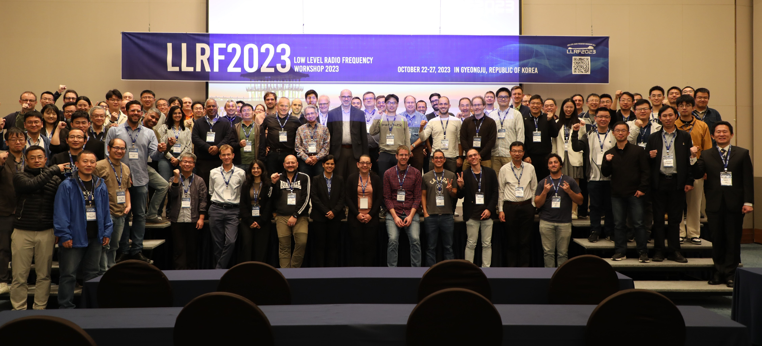 Group photo of scientists at the LLRF workshop in Korea